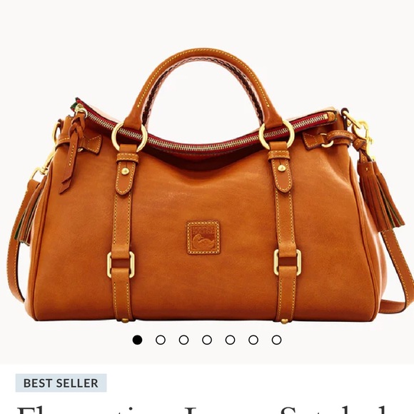 Dooney & Bourke Handbags - Dooney & Bourke Rich Brown Leather Satchel